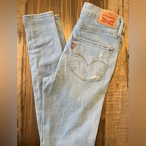 Levis 720 HIGH RISE SUPER SKINNY Jeans Size 28 Length 32